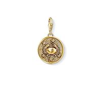 Thomas Sabo Femmes Hommes-Charm-Pendentif Signe Zodiacal Cancer Charm Club Argent Sterling 925 plaqué or jaune 18 carats 1655-414-39
