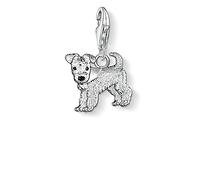 Thomas Sabo Femmes-Pendentif charm Chien Charm Club Argent Sterling 925 noir 0841-007-12
