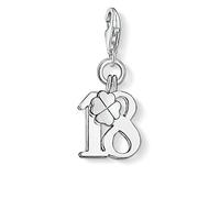 Thomas Sabo Femmes-Pendentif charm Chiffre Porte-Bonheur 18 Charm Club Argent Sterling 925 0473-001-12