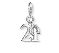 Thomas Sabo Femmes-Pendentif charm Chiffre Porte-Bonheur 21 Charm Club Argent Sterling 925 0460-001-12