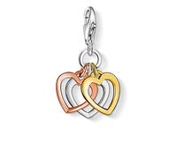 Thomas Sabo Femmes-Pendentif charm Coeur Charm Club Argent Sterling 925 plaqué or jaune et or rose 18 carats 0959-431-12