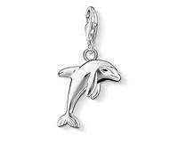 Thomas Sabo Femmes-Pendentif charm Dauphin Charm Club Argent Sterling 925 noir 0750-007-12