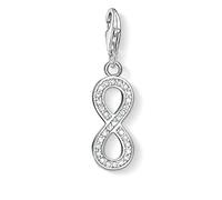 Thomas Sabo Femmes-Pendentif charm Eternity Charm Club Argent Sterling 925 Pavé d'Oxydes de Zirconium blancs 1132-051-14