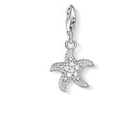 Thomas Sabo Femmes-Pendentif charm Étoile De Mer Charm Club Argent Sterling 925 Pavé d'Oxydes de Zirconium blancs 0917-051-14