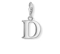 Thomas Sabo Femmes-Pendentif charm Lettre D Charm Club Argent Sterling 925 0178-001-12