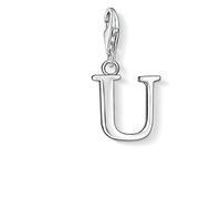 Thomas Sabo Femmes-Pendentif charm Lettre U Charm Club Argent Sterling 925 0195-001-12