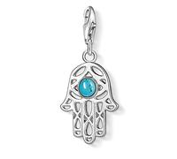 Thomas Sabo Femmes-Pendentif charm Main De Fatima Charm Club Argent Sterling 925 imitation Turquoise 1052-404-17