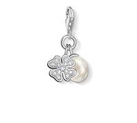 Thomas Sabo Femmes-Pendentif charm Trèfle Charm Club Argent Sterling 925 Pavé d'Oxydes de Zirconium blancs 0831-167-14