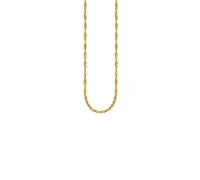 THOMAS SABO Golden Shadow Collier pour femme en argent 925 recyclé avec plaqué or 18 carats • Réglable de 40 à 45 cm • Design tressé
