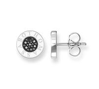 Thomas Sabo H1547-051-11 Clous d’oreilles classiques pour femme, en argent Sterling 925 avec pavé en zircone noire