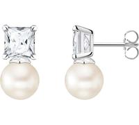 Thomas Sabo H2248-167-14 Boucles d'oreilles en perles pour femmes avec pierre blanche Argent