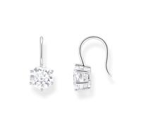 Thomas Sabo H2287-051-14 Boucles d'oreilles pendantes en argent sterling 925 avec grande zircone blanche, taille unique, Argent sterling, Zircone cubique