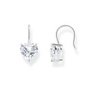 Thomas Sabo H2288-051-14 Boucles d'oreilles pendantes en argent sterling 925 avec cœur en zircone blanche, taille unique, Argent sterling, Zircone cubique
