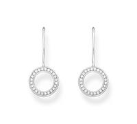 Thomas Sabo H2291-051-14 Boucles d'oreilles pendantes en argent sterling 925 en forme de cercle, taille unique, Argent sterling, Zircone cubique