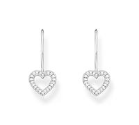 Thomas Sabo H2292-051-14 Boucles d'oreilles pendantes en forme de cœur en argent sterling 925, taille unique, Argent sterling, Zircone cubique