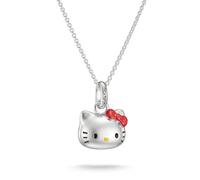 Thomas Sabo Hello Kitty Collier nœud rouge Alliage Premium, Plaqué Argent Fin, Émail À Froid