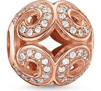 Thomas Sabo K0027-416-14 Karma Bead Vague scintillante rose