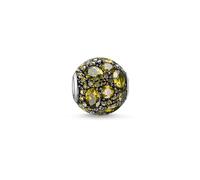 Thomas Sabo K0103-643-6 Karma Bead Planète verte argent