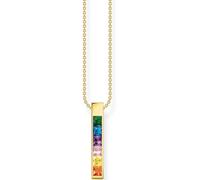 Thomas Sabo KE2113-971-7 Stone Rainbow Collier Femme, réglable