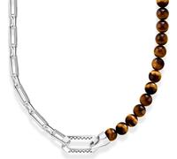 Thomas Sabo KE2179-826-2-L55V Collier homme argent avec œil de tigre brun
