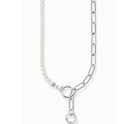 Thomas Sabo KE2193-167-14 Collier femme perles d'eau douce et chaîne à maillons, réglable
