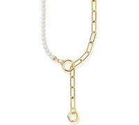 Thomas Sabo KE2193-445-14 Collier femme perles d'eau douce et chaîne à maillons, réglable