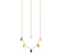 Thomas Sabo - KE2205-413-7-L45V - Collier - Argent 925 - Femmes - Goldbär multicolore - 40+5cm