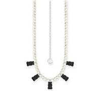 Thomas Sabo KE220805211L50V Collier Argent 925 Femmes Goldbär noir 42+8cm G