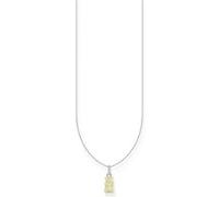 Thomas Sabo KE220905214L45V Collier Argent 925 Femmes Goldbär blanc 40+5cm G