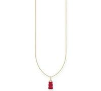 Thomas Sabo KE220941410L45V Collier Argent 925 Femmes Goldbär rouge 40+5cm G