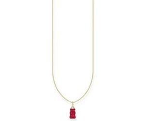 Thomas Sabo KE220941410L45V Collier Argent 925 Femmes Goldbär rouge 40+5cm G