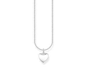 THOMAS SABO KE2234-001-21 Chaîne avec pendentif en forme de cœur en argent sterling 925, taille unique, Argent sterling, Pas de gemme