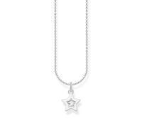 THOMAS SABO KE2235-041-14 Chaîne avec pendentif en forme d'étoile en argent sterling 925, taille unique, Argent sterling, Zircone cubique