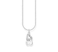 THOMAS SABO KE2267-051-14 Chaîne avec pendentif cœur entrelacé en argent sterling 925, taille unique, Argent sterling, Zircone cubique