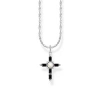 Thomas Sabo KE2296-167-11-L45V Chaîne En Argent Avec Pendentif croix Cross Ro...