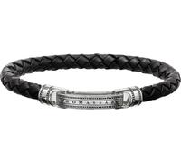 Thomas Sabo - LB40-008-11-S - Bracelet unisexe - cuir argenté - REBEL AT HEART - 15 cm