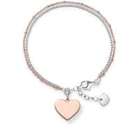 Thomas Sabo Femmes-Bracelet Love Bridge Argent Sterling 925 plaqué or rose 18 carats Longeur de 16 à 19.5 cm LBA0102-415-12-L19,5v
