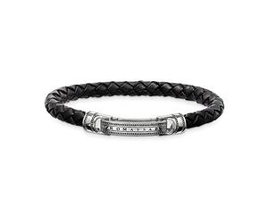 Thomas Sabo Lederarmband Schwarz LB40-008-11-M
