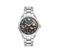 Thomas Sabo Montre avec Cadran Cosmique Noir argenté Acier, Acier Argenté