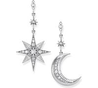 THOMAS SABO Ohrringe "Royalty Stern & Mond" silber H2026-643