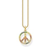 Thomas Sabo Peace Rainbow Necklace Or Taille unique Female