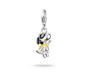 Thomas Sabo Peanuts™ Charm Snoopy super-héros Original Argent Argent Sterling, Noirci, Émail À Froid