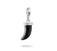 THOMAS SABO Pendentif breloque dent avec obsidienne en argent sterling 925 2235-023-11