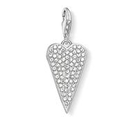 Thomas Sabo - Pendentif Charm Cœur avec Zircone Blanche - Femme - Accessoires - Gris - Taille: ONE Size