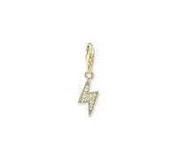 Thomas Sabo Pendentif Charm éclairs Or Argent Sterling 925, Doré Or Jaune 18 Carats