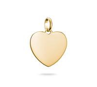 Thomas Sabo Pendentif Charm grand cœur Connect plaqué or Plaqué Or 18 Carats, Argent 925 Recyclé
