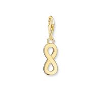 Thomas Sabo Pendentif Charm infini plaqué or Argent Sterling 925, Plaqué Or Jaune 750