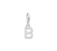 Thomas Sabo Pendentif Charm lettre B avec pierres blanches argent Argent Sterling 925