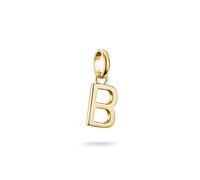 Thomas Sabo Pendentif Charm lettre B Connect – Plaqué Or 18 Carats, Argent 925 Recyclé