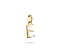 Thomas Sabo Pendentif Charm lettre E Connect plaqué or Plaqué Or 18 Carats, Argent 925 Recyclé